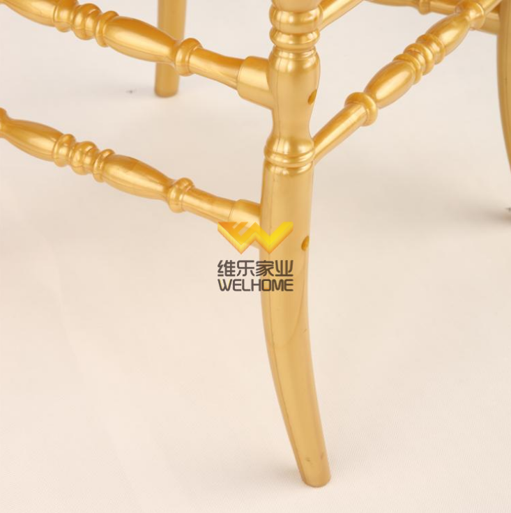 hotsale Gold Highback Resin Napoleon Chair for wedding/event